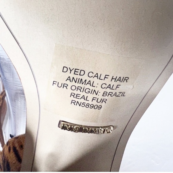 Gianni Bini Cheetah Calf Hair heels - Picture 2 of 7